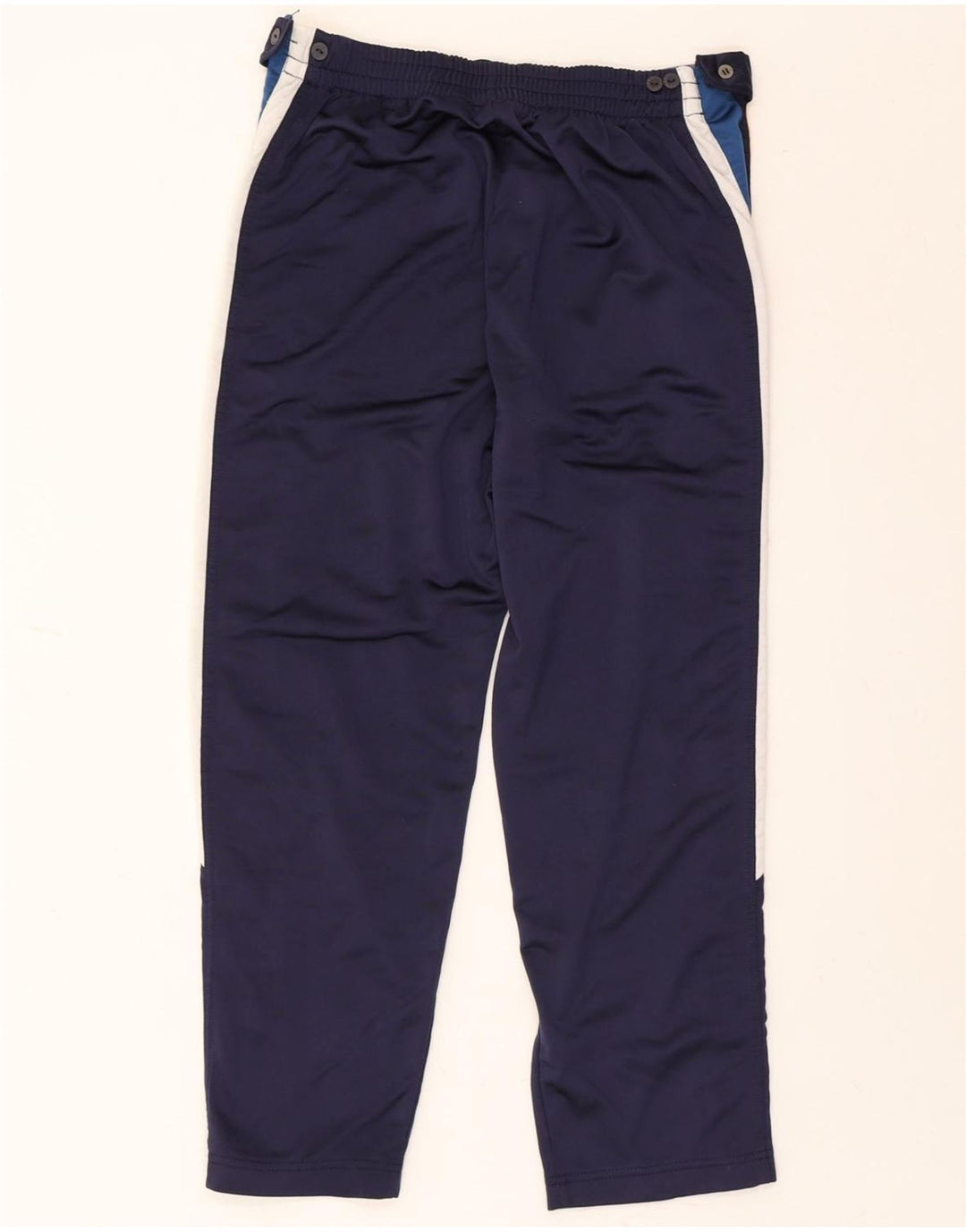 DIADORA Mens Tracksuit Trousers Medium Navy Blue Colourblock Polyester Vintage Diadora and Second-Hand Diadora from Messina Hembry 