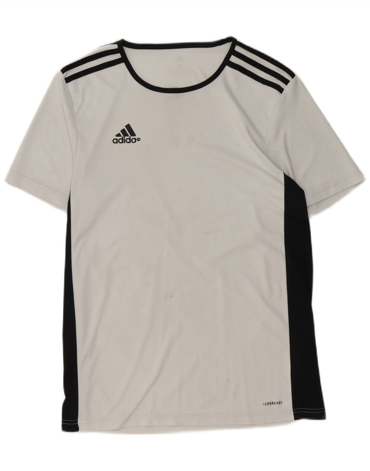 Męski T-shirt Nike Aeroready Top, średni biały poliester z blokami kolorów