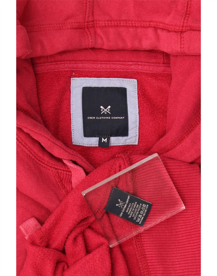 Crew Clothing Męska bluza z kapturem, średnia różowa bawełna