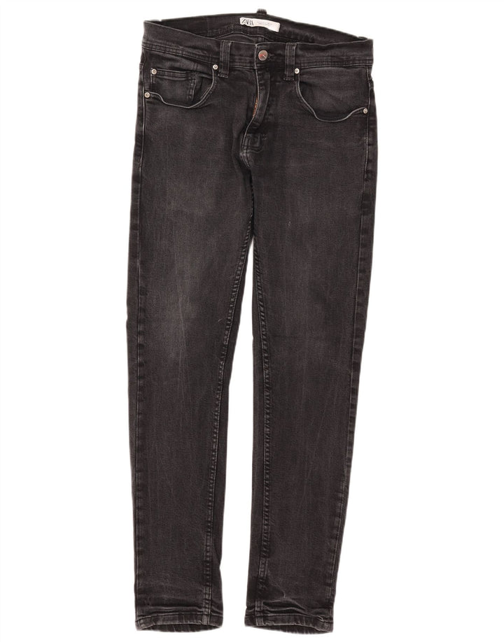 Męskie jeansy slim fit Zara EU 40 Medium W31 L30 Czarna bawełna