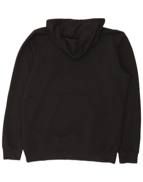Adidas Męski sweter z kapturem z grafiką UK 44/46, duży, czarny, bawełniany