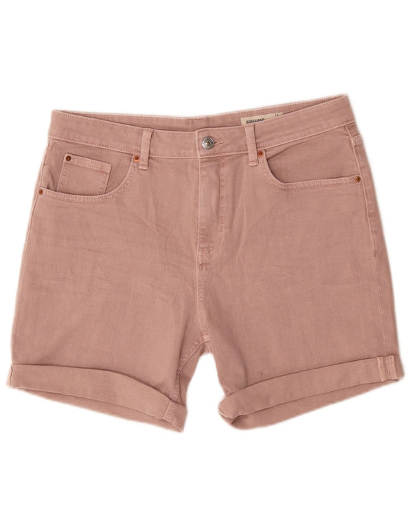 Damskie spodenki jeansowe Marks & Spencer UK 12 Medium W30 Różowa bawełna