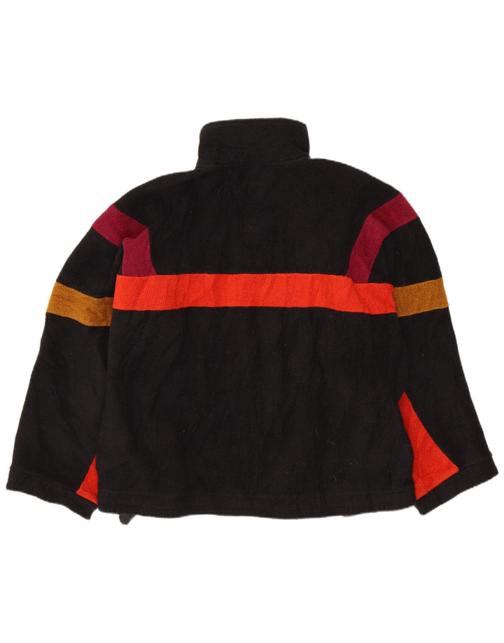 Męski sweter polarowy FILA IT 48, średni czarny, blok kolorów