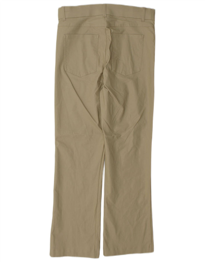 Spodnie damskie Zara Bootcut, duże, W30 L27, beżowa wiskoza