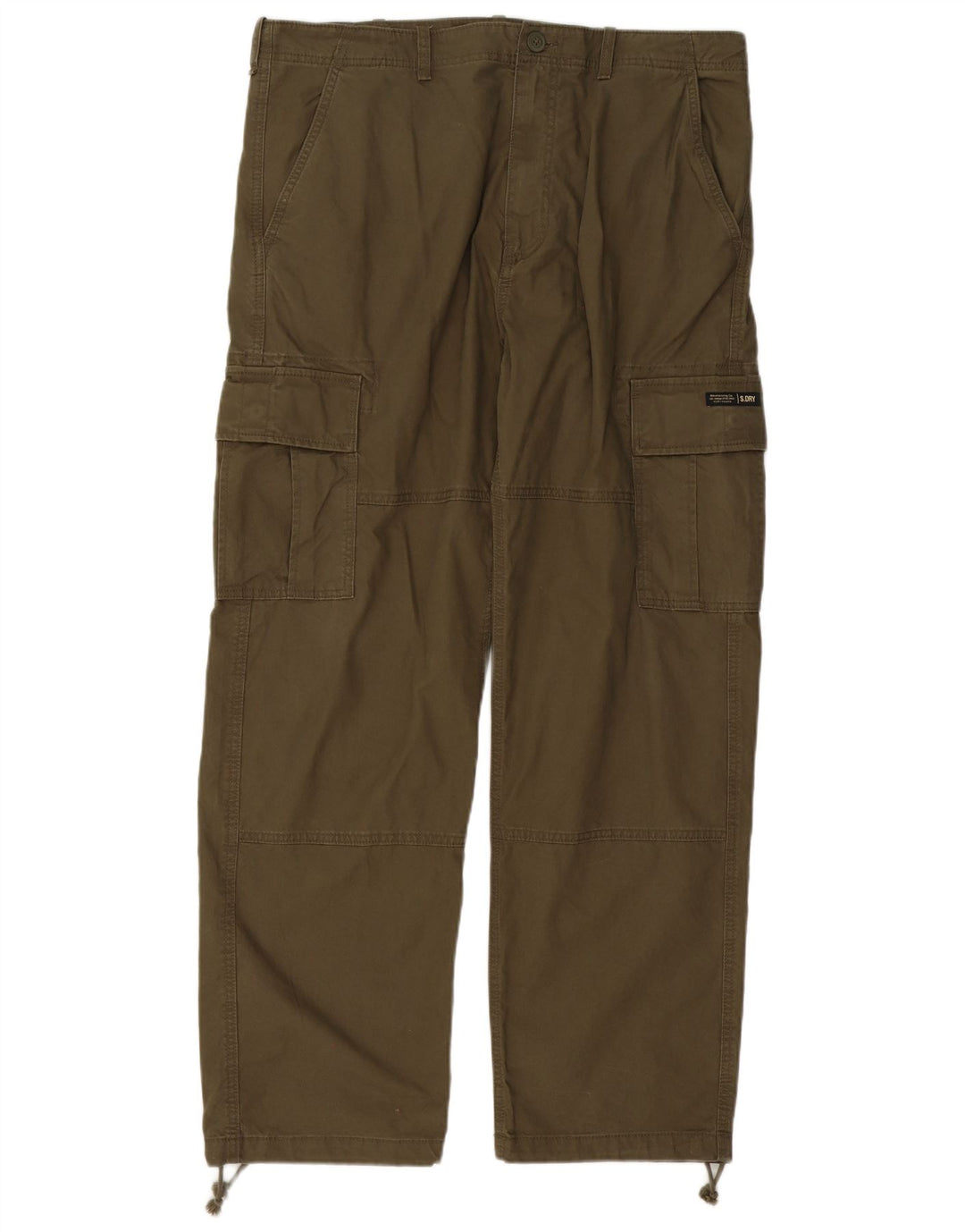 Męskie proste spodnie cargo Superdry W36 L32, bawełna khaki