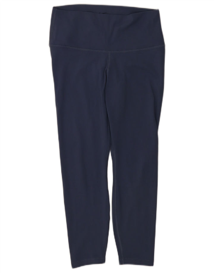 Damskie legginsy Nike Dri Fit UK 14, duże, granatowe, poliestrowe