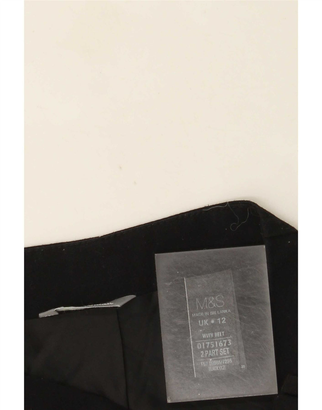 Marks & Spencer Damska spódnica mini UK 12 Medium W30 Czarny poliester