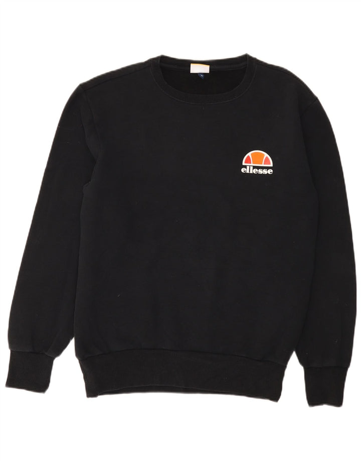 Sweter męski ELLESSE, średniej wielkości, czarny, bawełniany