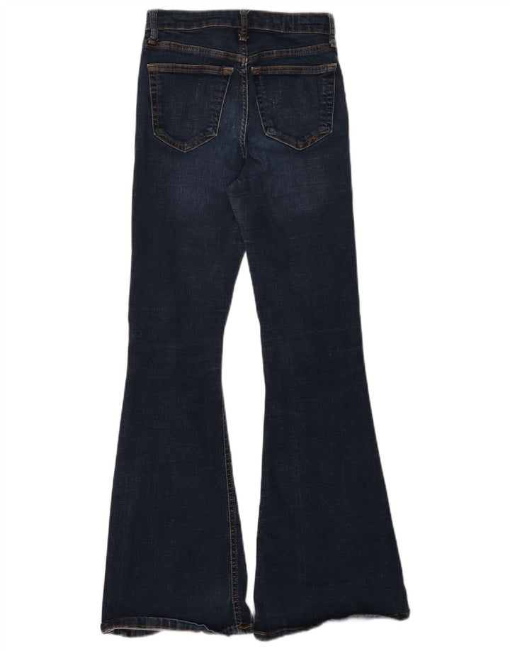 Damskie jeansy rozkloszowane Topshop W26 L29 Niebieskie bawełniane