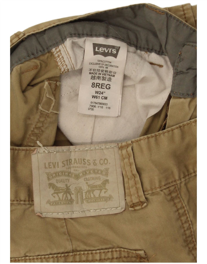 Chłopięce spodenki cargo Levi's 7-8 lat W24 beżowa bawełna