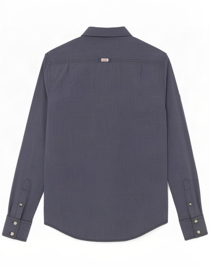 Koszula męska Superdry Medium Blue Cotton