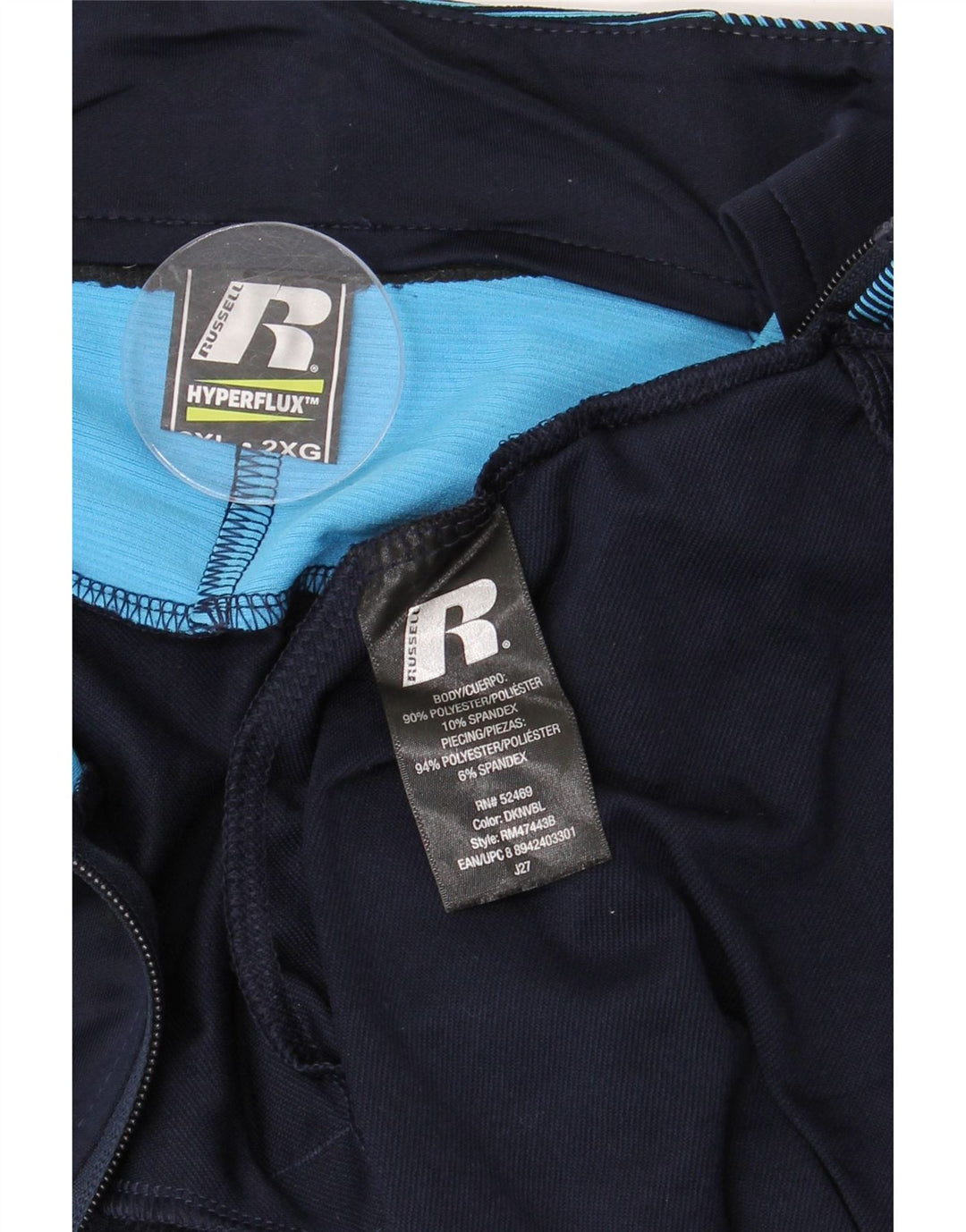 Męska kurtka dresowa RUSSELL ATHLETIC 2XL w kolorze granatowym