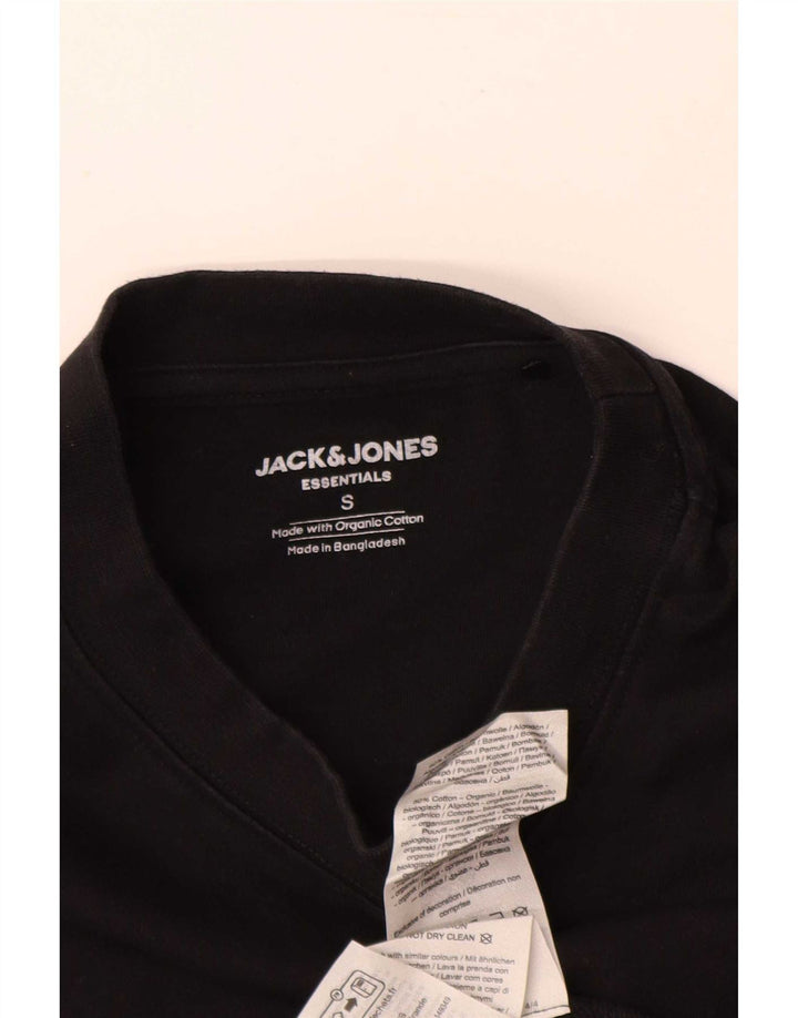 Męski T-shirt o luźnym kroju Jack & Jones, mały, czarny