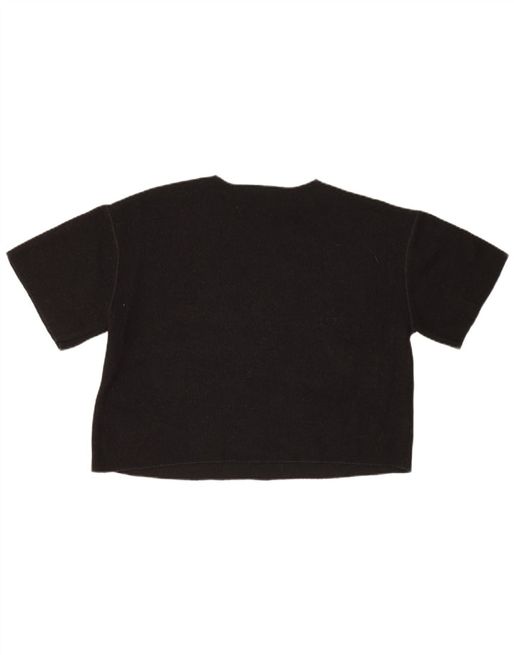 T-shirt damski Zara Top UK 14 Średni czarny