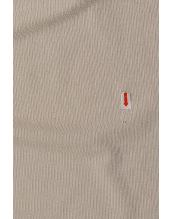 LIU JO Mens Polo Shirt Large White Cotton