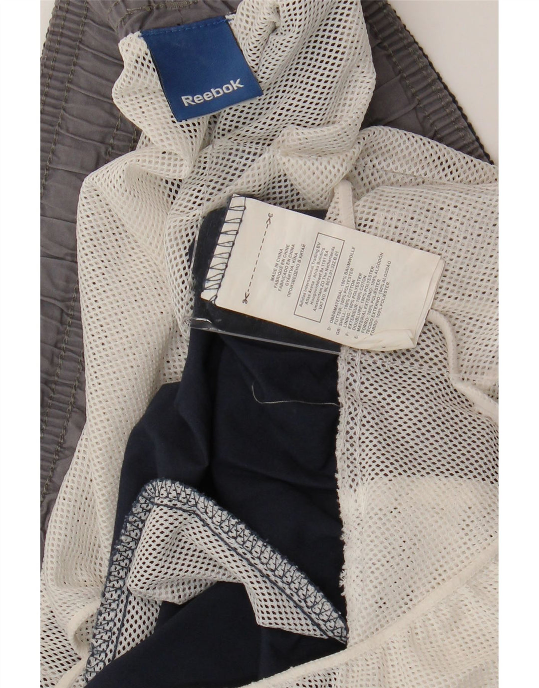 Męskie spodenki kąpielowe REEBOK XL granatowe, bawełniane