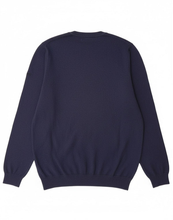 Męski sweter z okrągłym dekoltem Superdry XL, granatowy, bawełniany