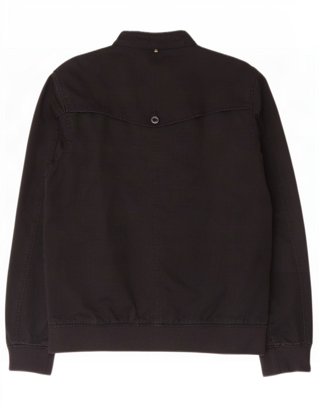 Pretty Green Męska kurtka bomber UK 40, duża czarna bawełna