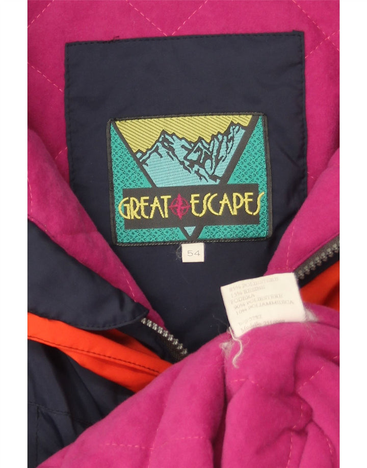 Męska kurtka narciarska z kapturem i kapturem Great Escapes IT 54 2XL Granatowy poliester