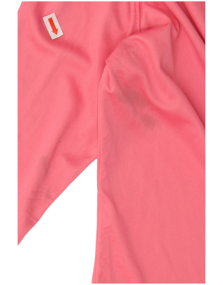 COLUMBIA Mens Omni-Shade Graphic Top Long Sleeve Small Pink Polyester