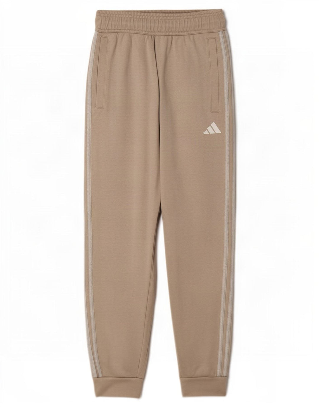 Adidas Męskie Spodnie Dresowe Joggery Małe Beżowe Bawełniane