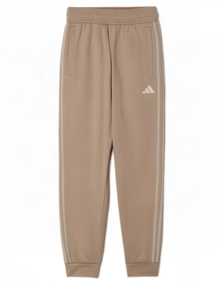 Adidas Męskie Spodnie Dresowe Joggery Małe Beżowe Bawełniane