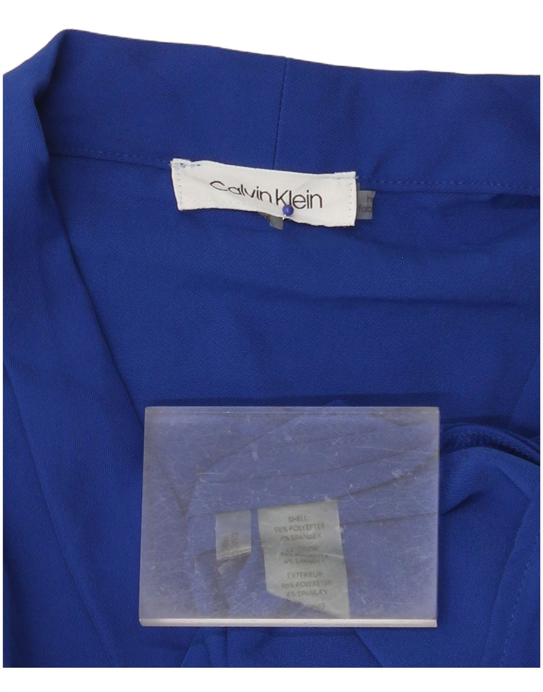 CALVIN KLEIN Damska luźna sukienka podstawowa bez rękawów, UK 6 XS, niebieska