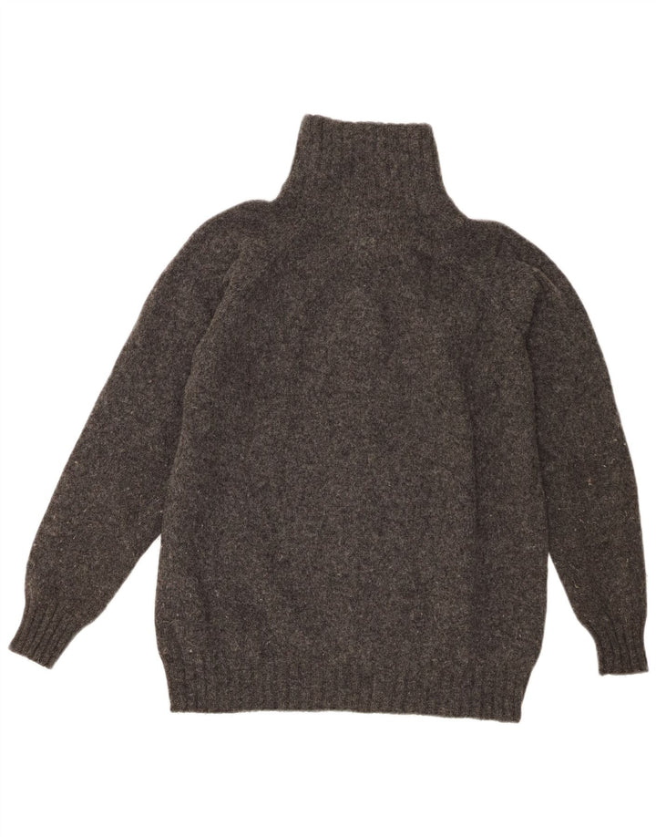 Męski sweter Zara, duży, szary, wełniany
