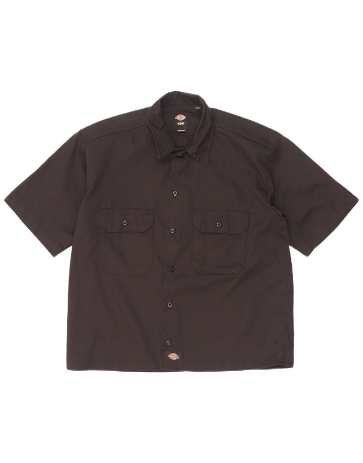 Męska koszula z krótkim rękawem Dickies, średni czarny poliester
