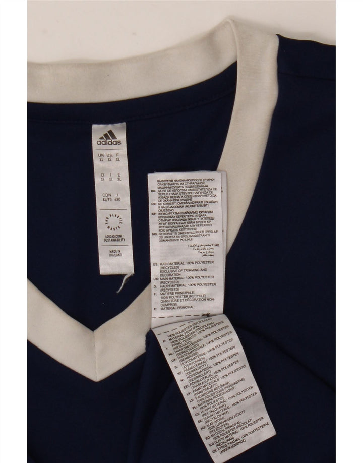 Koszulka męska Adidas Aeroready Top XL granatowa, poliestrowa
