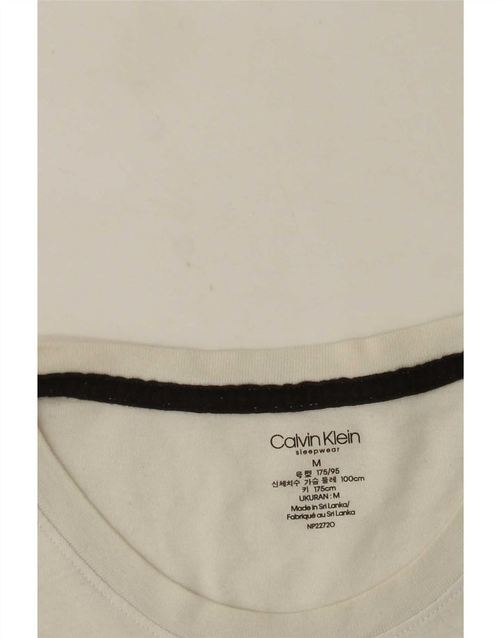 Męska koszulka z grafiką Calvin Klein Top w kolorze średniej bieli