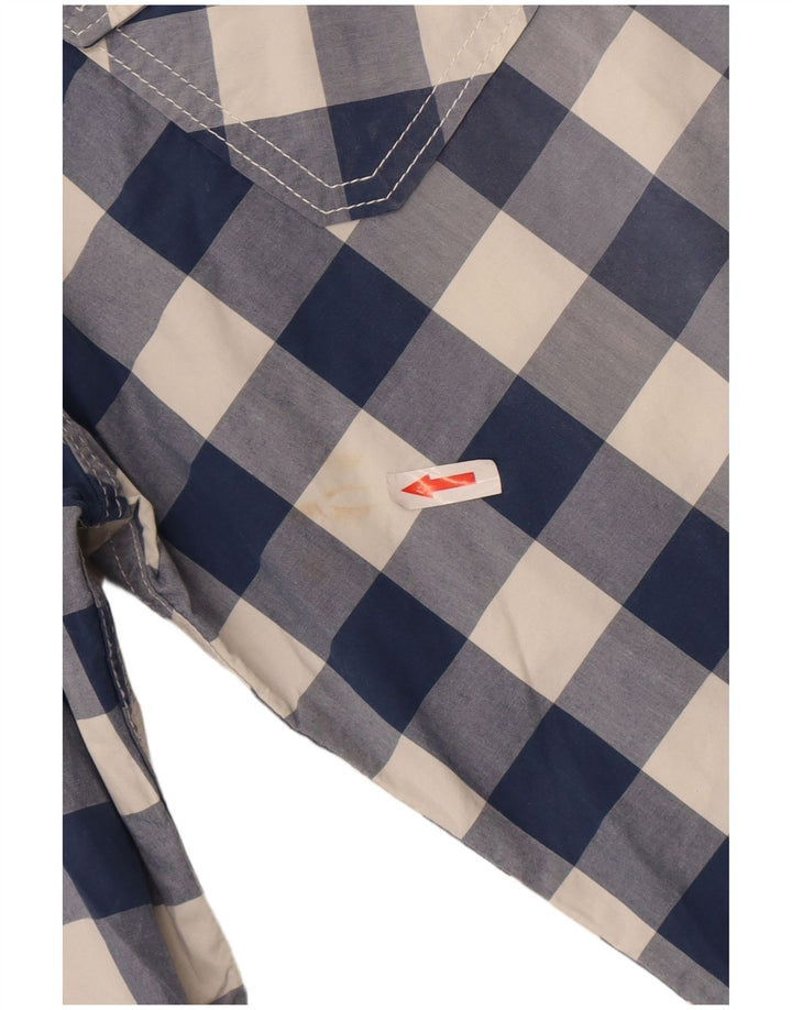 Koszula męska Superdry 2XL, niebieska bawełniana kratka