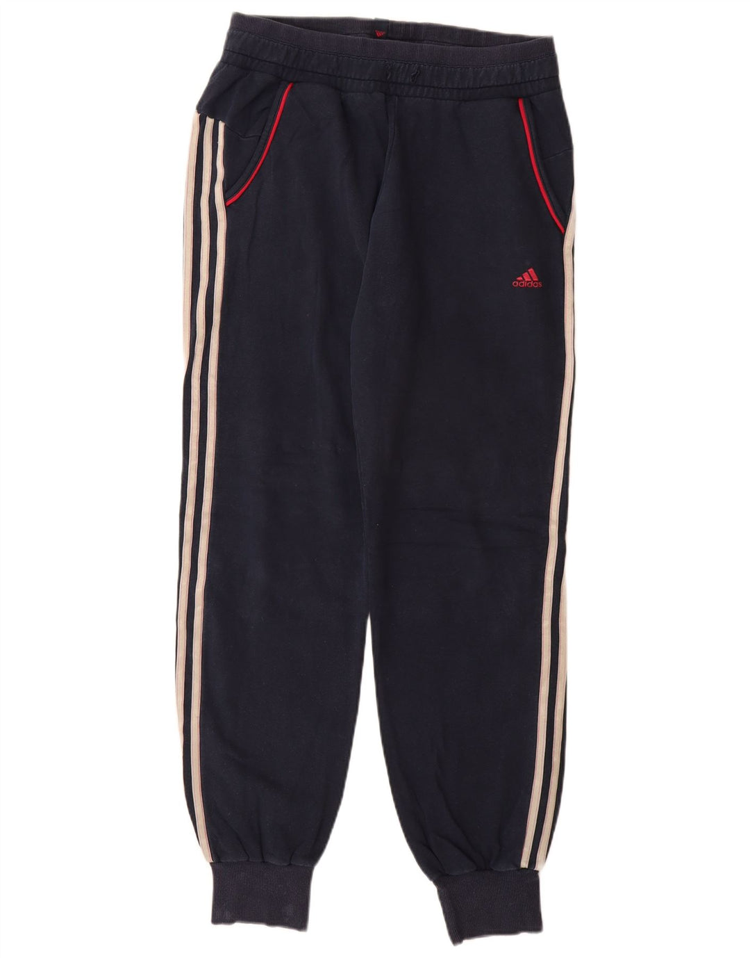 Damskie spodnie dresowe Adidas Joggers UK 14, duże, granatowe, bawełniane