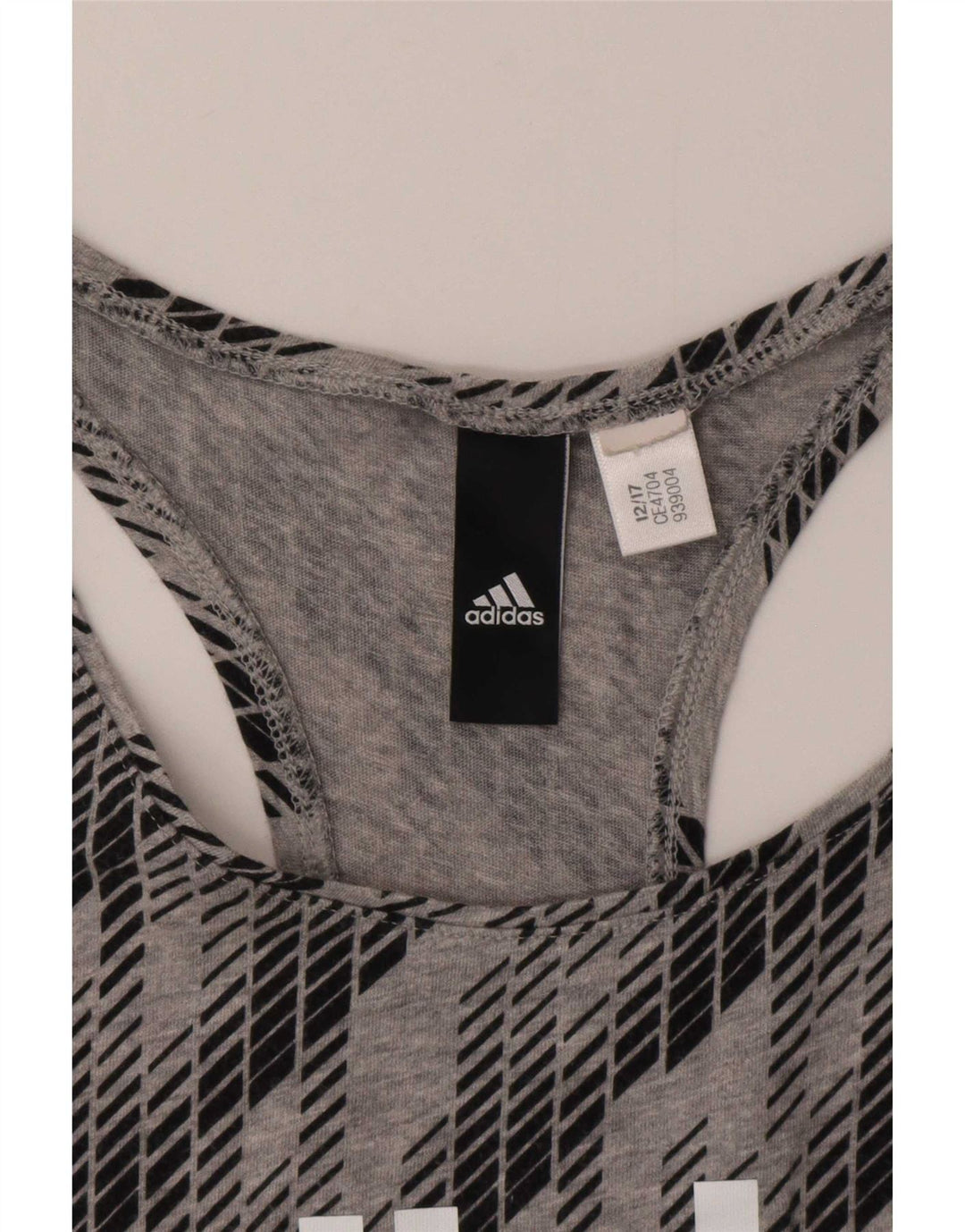 Damska kamizelka graficzna Adidas Top UK 12 Średni szary geometryczny
