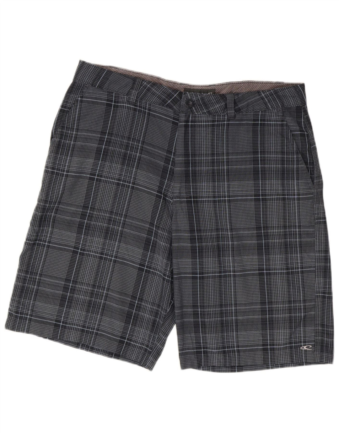 Męskie spodenki chino O'Neill W38 XL, granatowa, poliester w kratę