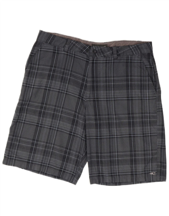 Męskie spodenki chino O'Neill W38 XL, granatowa, poliester w kratę