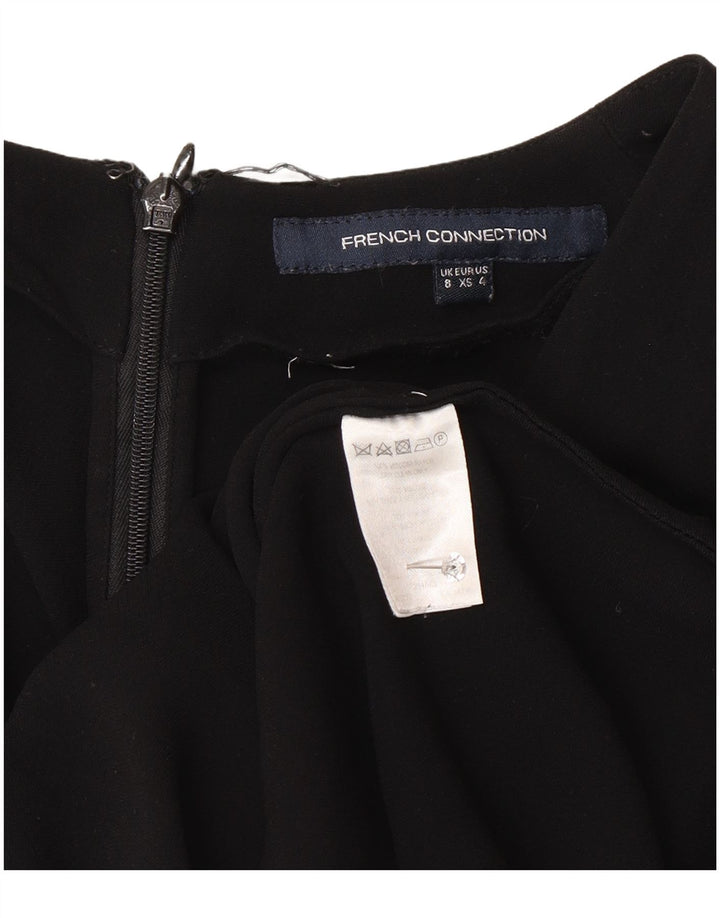 Damska bluzka kopertowa z długim rękawem French Connection Top UK 8 Small Black