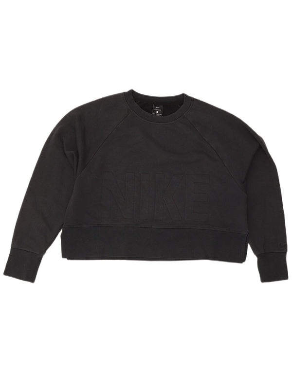 Damska bluza dresowa Nike Oversized Crop Graphic Jumper UK 10 Small Black