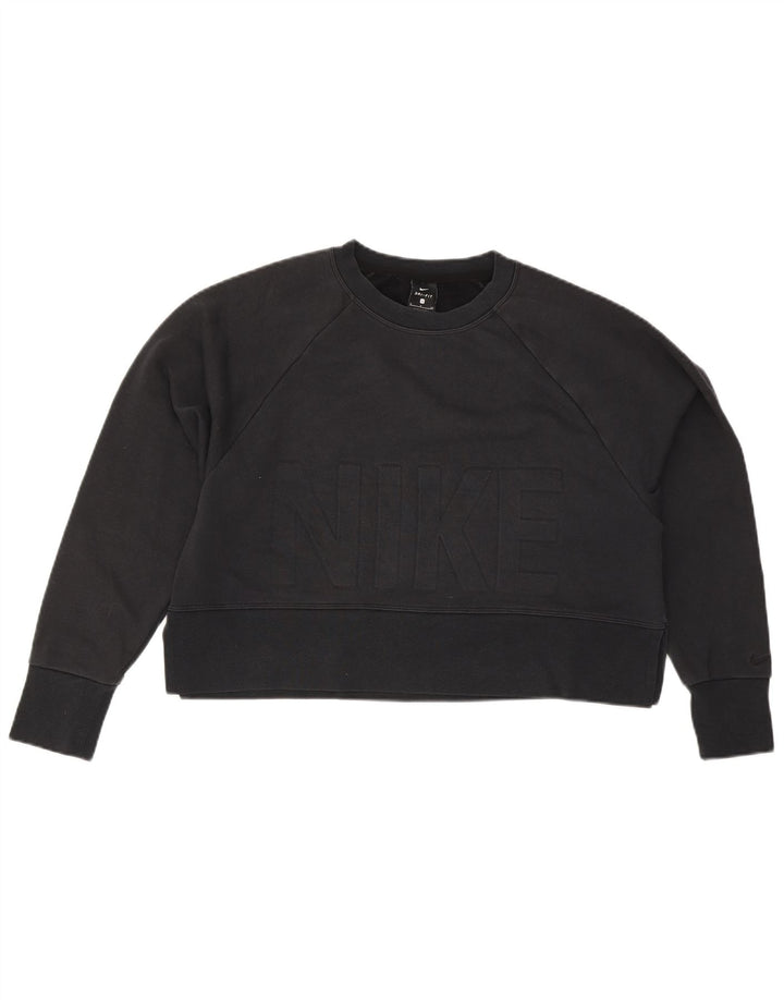 Damska bluza dresowa Nike Oversized Crop Graphic Jumper UK 10 Small Black