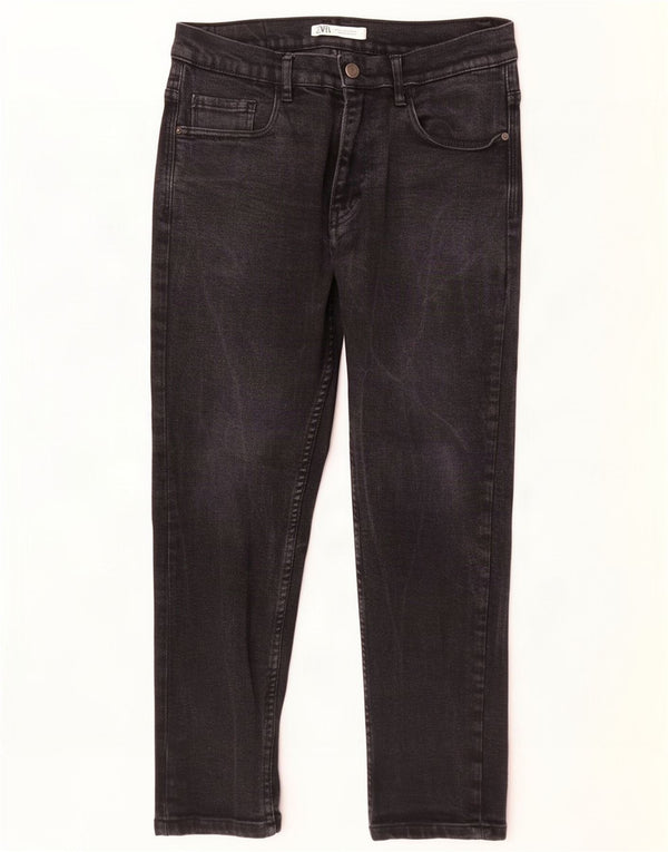 Męskie jeansy slim fit Zara EU 42 Large W32 L28 Czarna bawełna