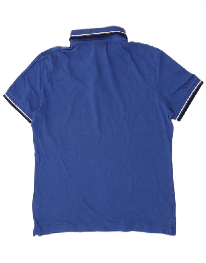 Męska koszulka polo Diadora, niebieska, bawełniana