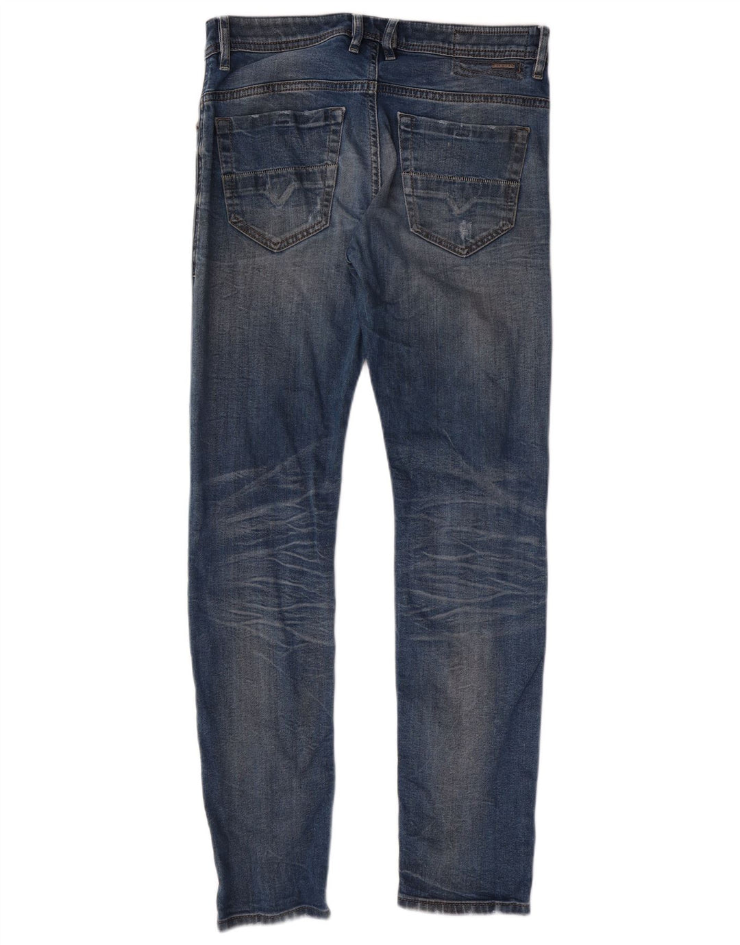 Diesel Męskie Thommer Distressed Slim Skinny Jeans W31 L32 Niebieskie bawełniane