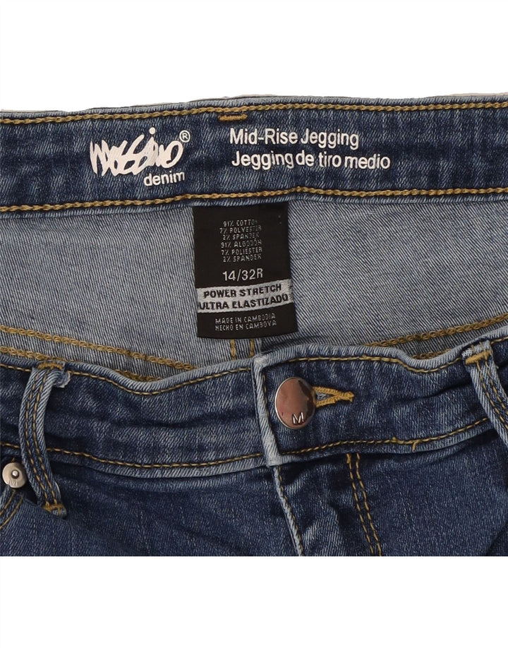 MOSSIMO Womens Mid Rise Jegging Jeans W34 L27 Blue Cotton Vintage Mossimo and Second-Hand Mossimo from Messina Hembry 