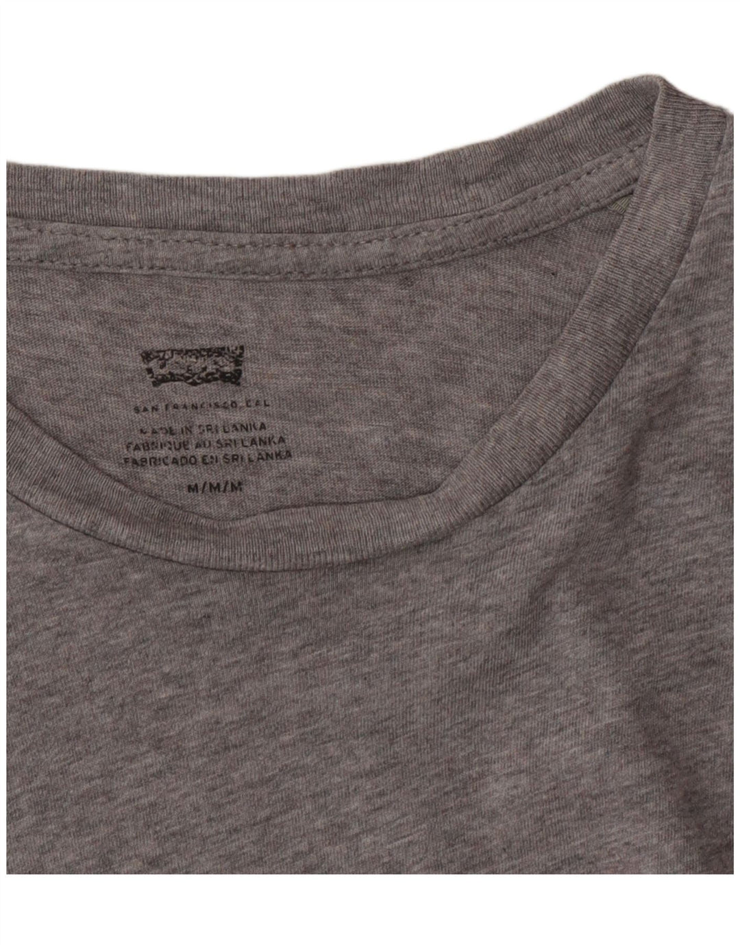 Męski T-shirt z grafiką Levi's, średni szary