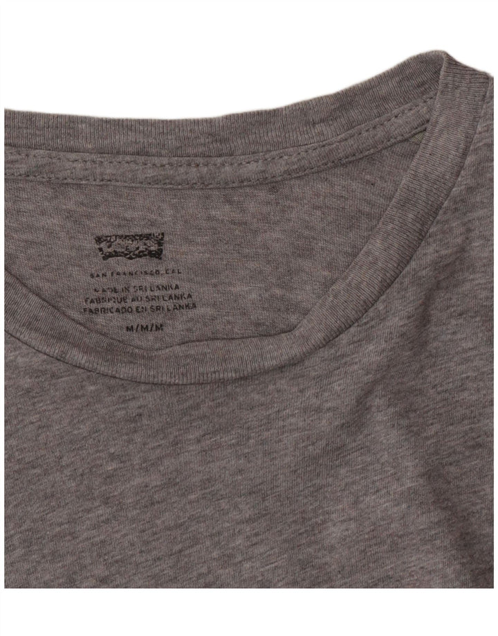 Męski T-shirt z grafiką Levi's, średni szary
