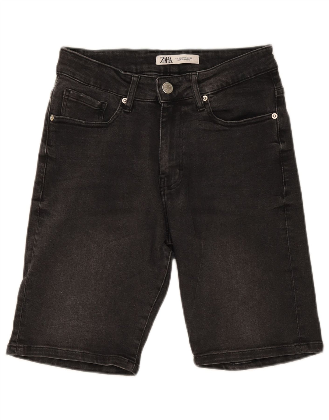 Męskie spodenki jeansowe ZARA EU 38 Small W30 szare