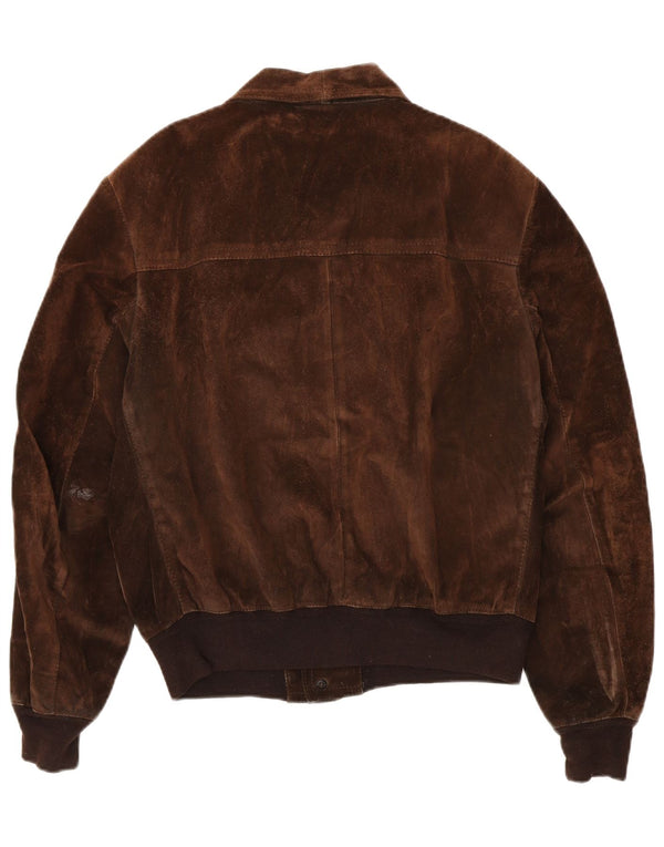 Zamszowa kurtka bomber męska Bignami IT 54 2XL brązowa