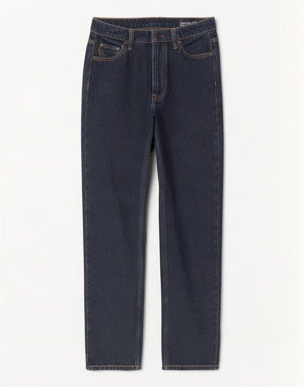Jeansy Massimo Dutti Damskie Mid Rise Straight EU 34 2XS W24 L29 Granatowe