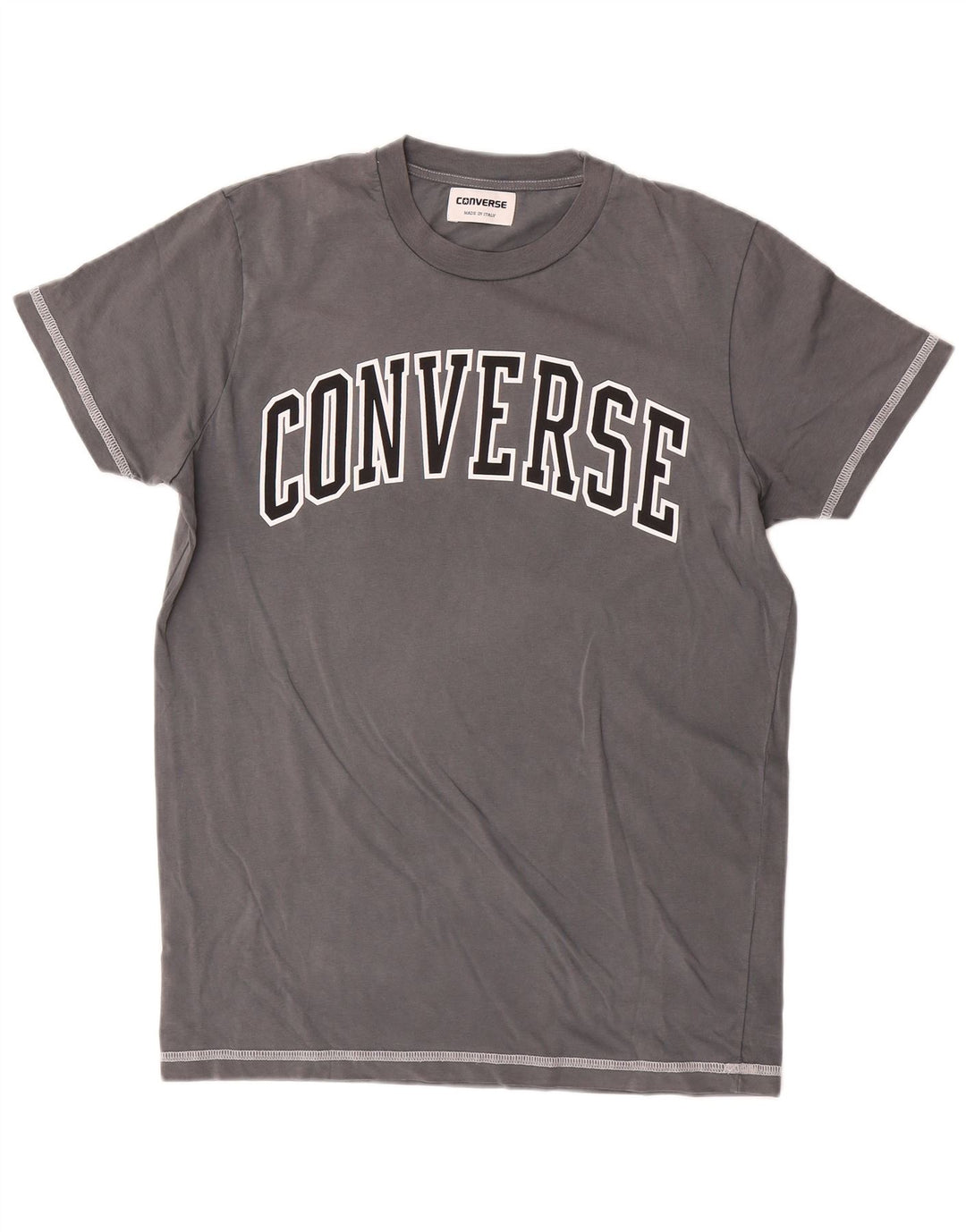 Converse Męski T-shirt z grafiką, mały, szary, bawełniany