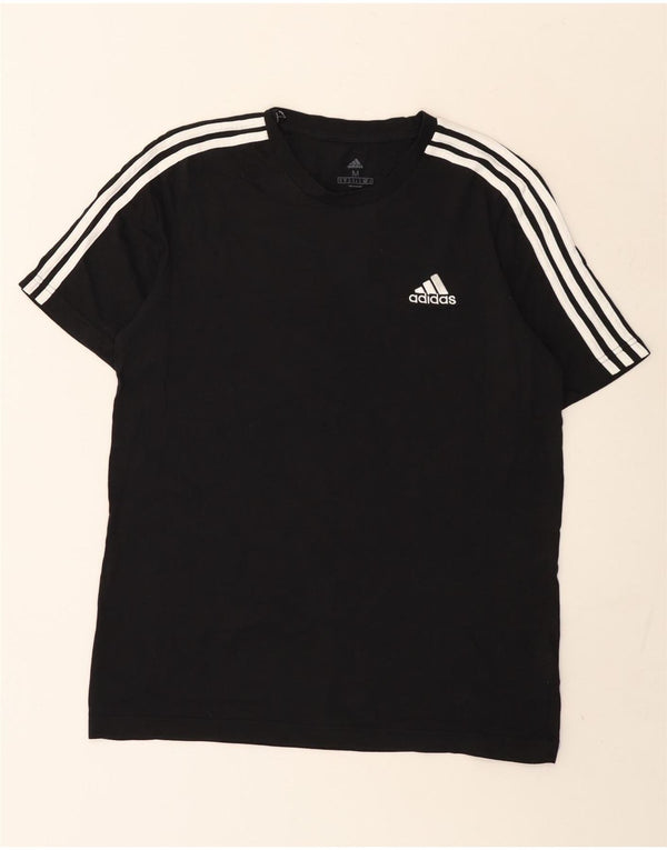 Adidas Męski T-shirt Top Średni Czarny Bawełniany